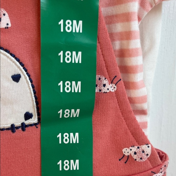 Pekkle Pink Kids Matching Set size 18 months - Picture 3 of 5